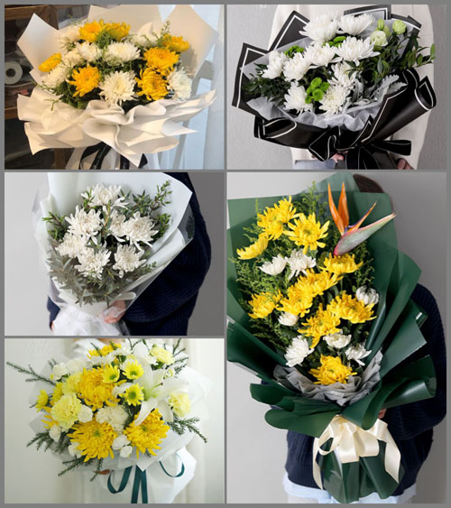 新疆石河子市新城街道白事花束代送